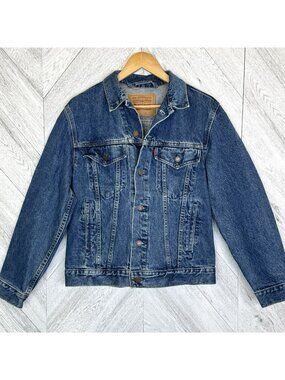 Vintage 90's Levi's Denim Type III Trucker Jean Jacket 75506 Mens 38 Small